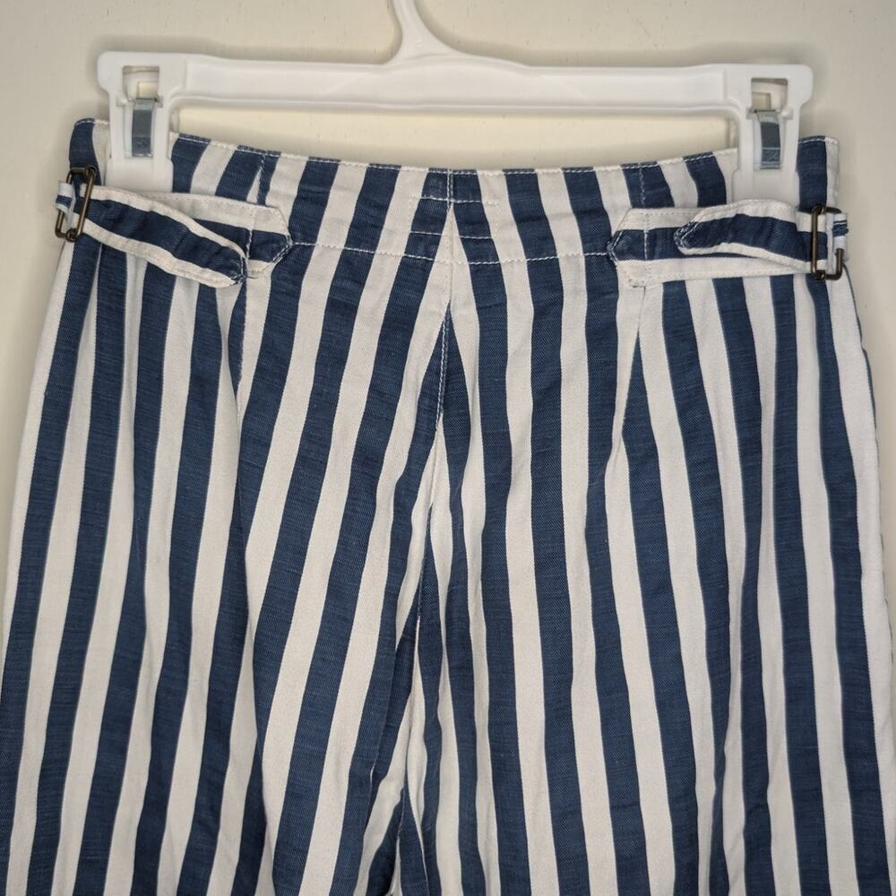 Mother Denim The Cinch Greaser Wide Leg Pant in Sea Daze Stripes, Size 27 - Picture 6 of 10